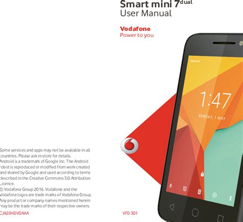 vodafone smart mini 7 manual